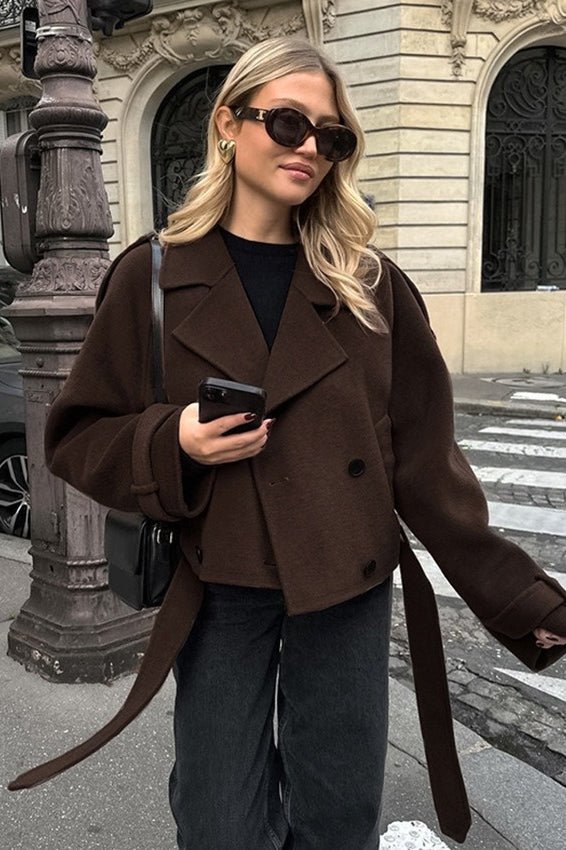 Daphne krátký podzimní zimní kabát