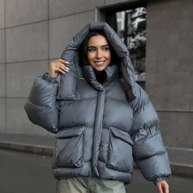 Janine prošívaná bunda s kapucí
