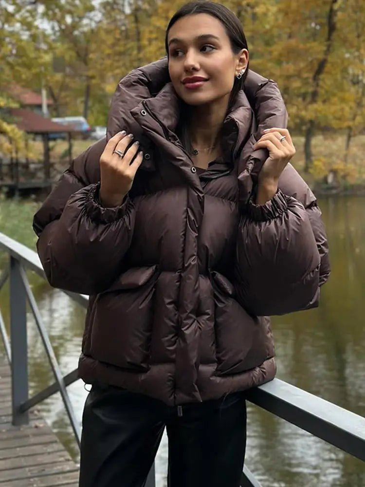 Janine prošívaná bunda s kapucí
