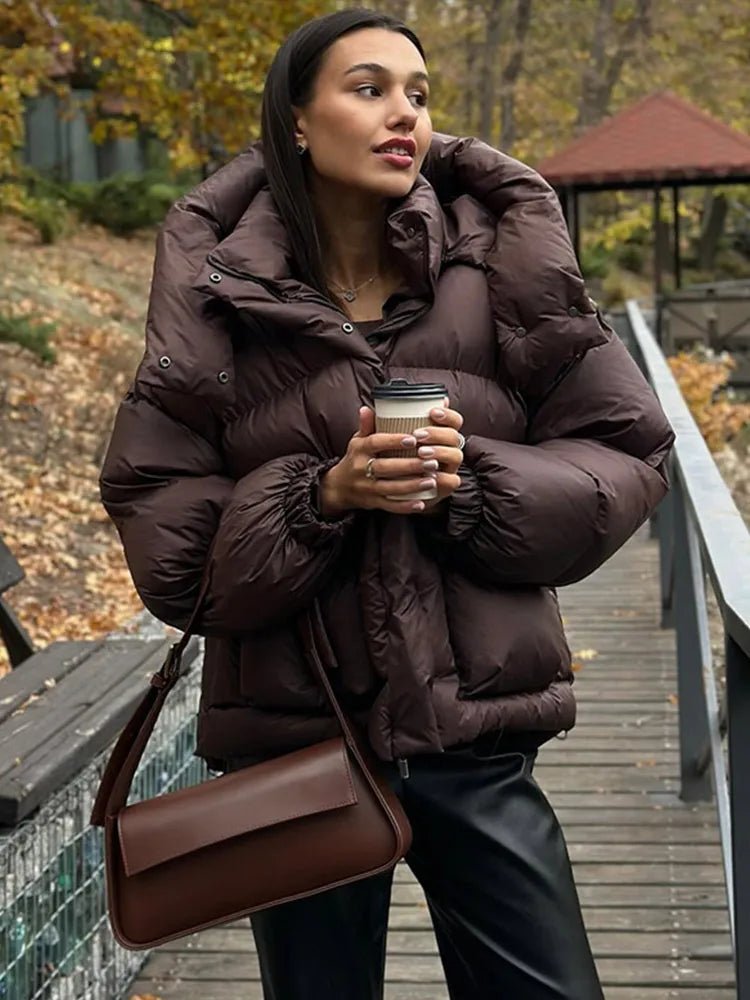 Janine prošívaná bunda s kapucí