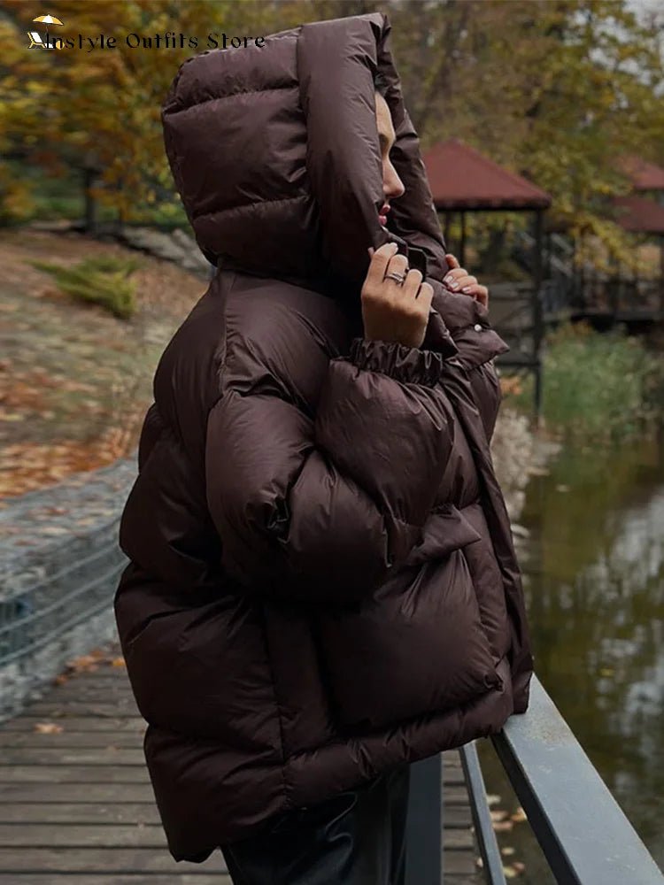 Janine prošívaná bunda s kapucí