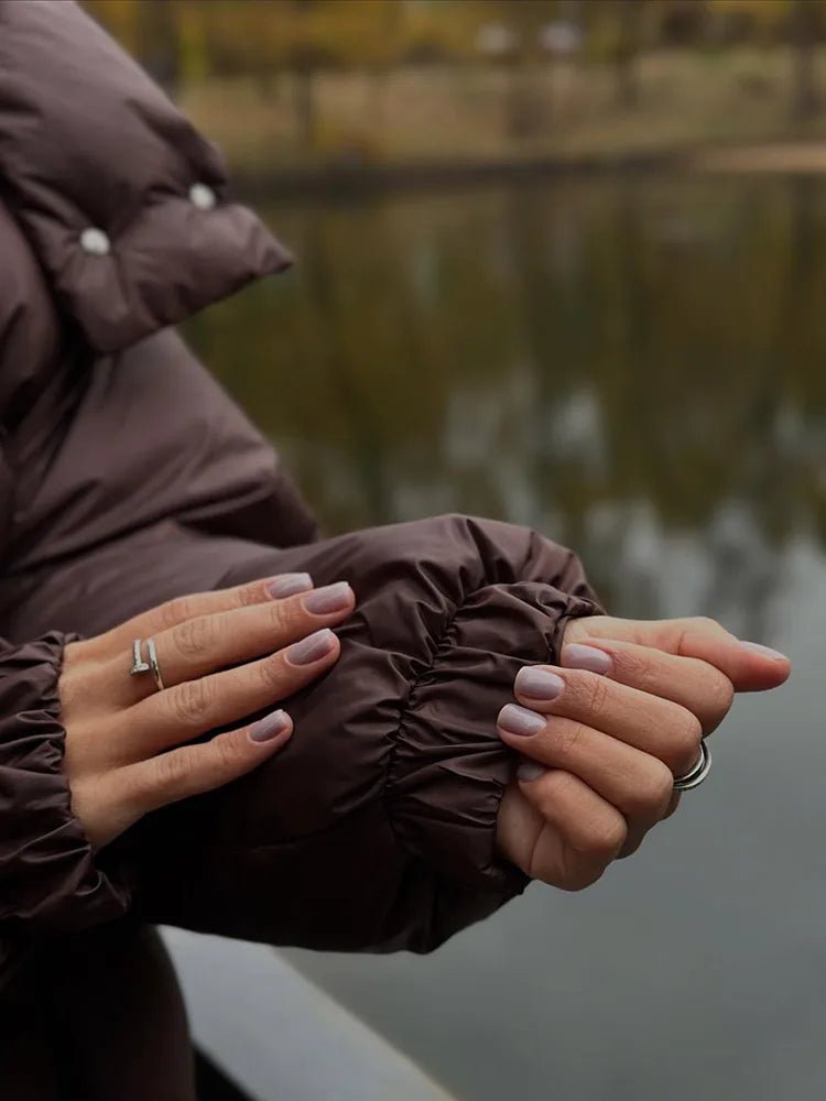 Janine prošívaná bunda s kapucí