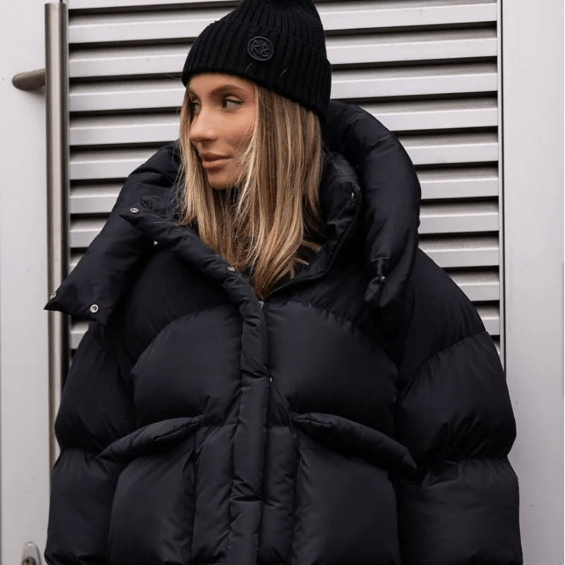 Janine prošívaná bunda s kapucí
