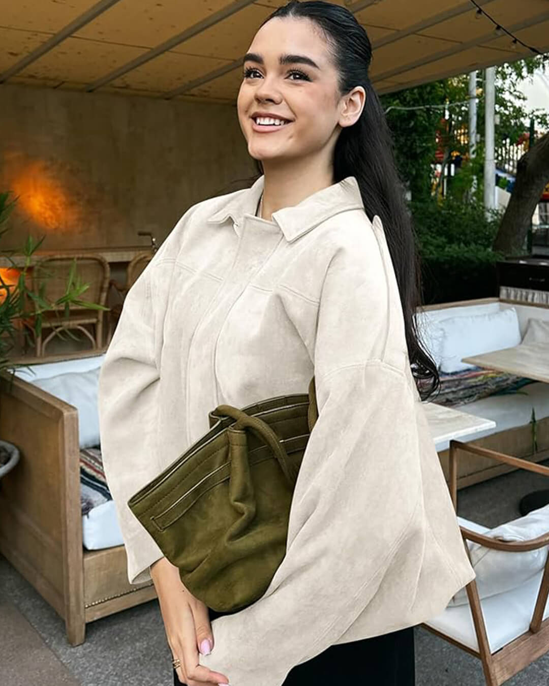 Katherine semišová bomber bunda