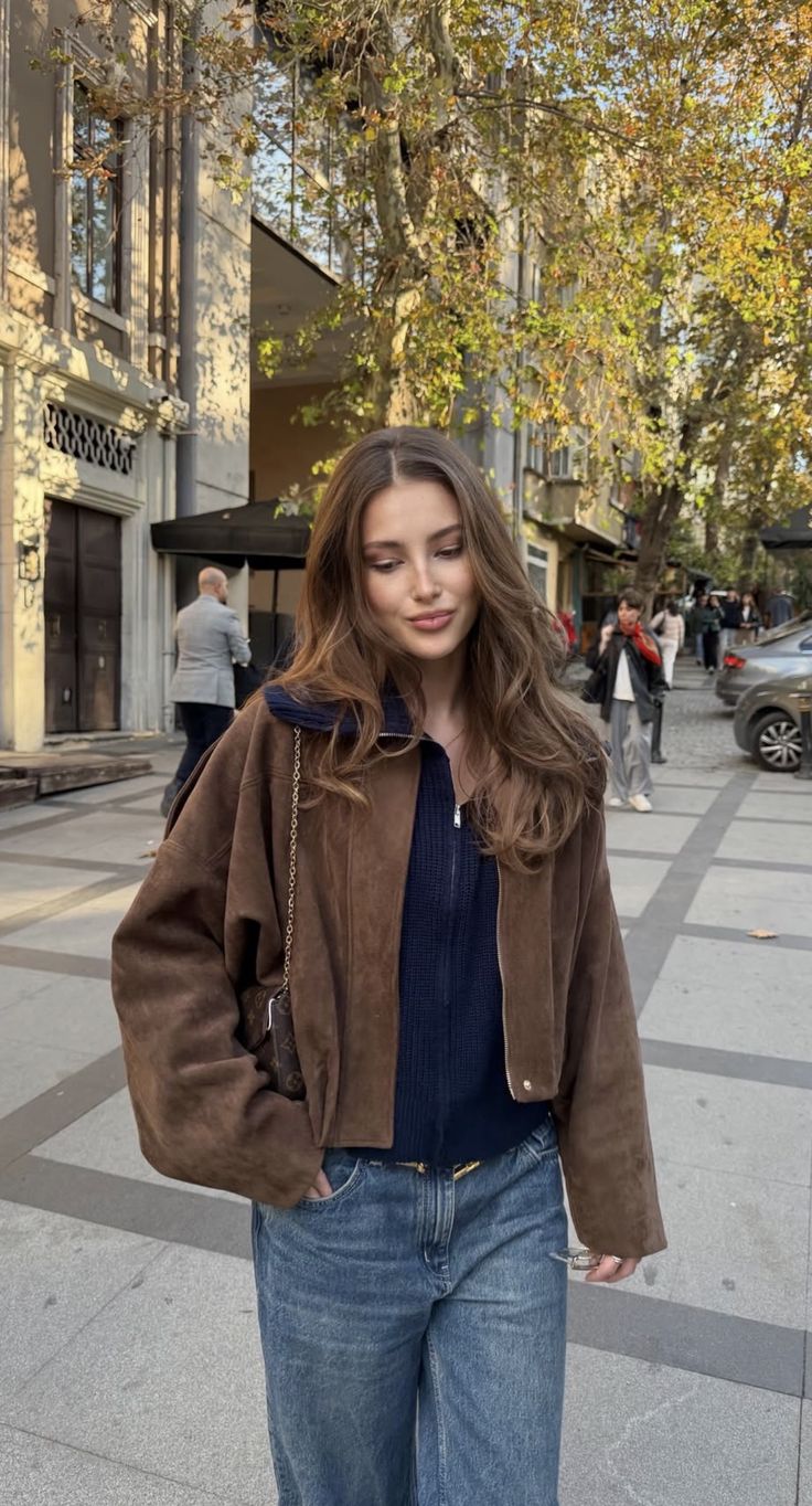 Katherine semišová bomber bunda