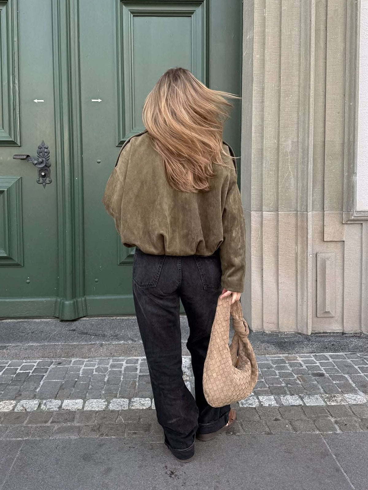 Katherine semišová bomber bunda