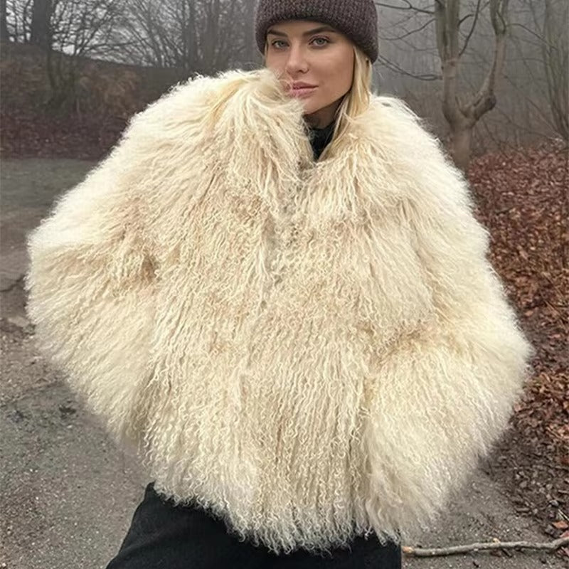 Liza Fuzzy kabát z umělé kožešiny