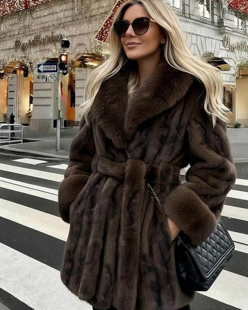 Louise kabát z umělé kožešiny