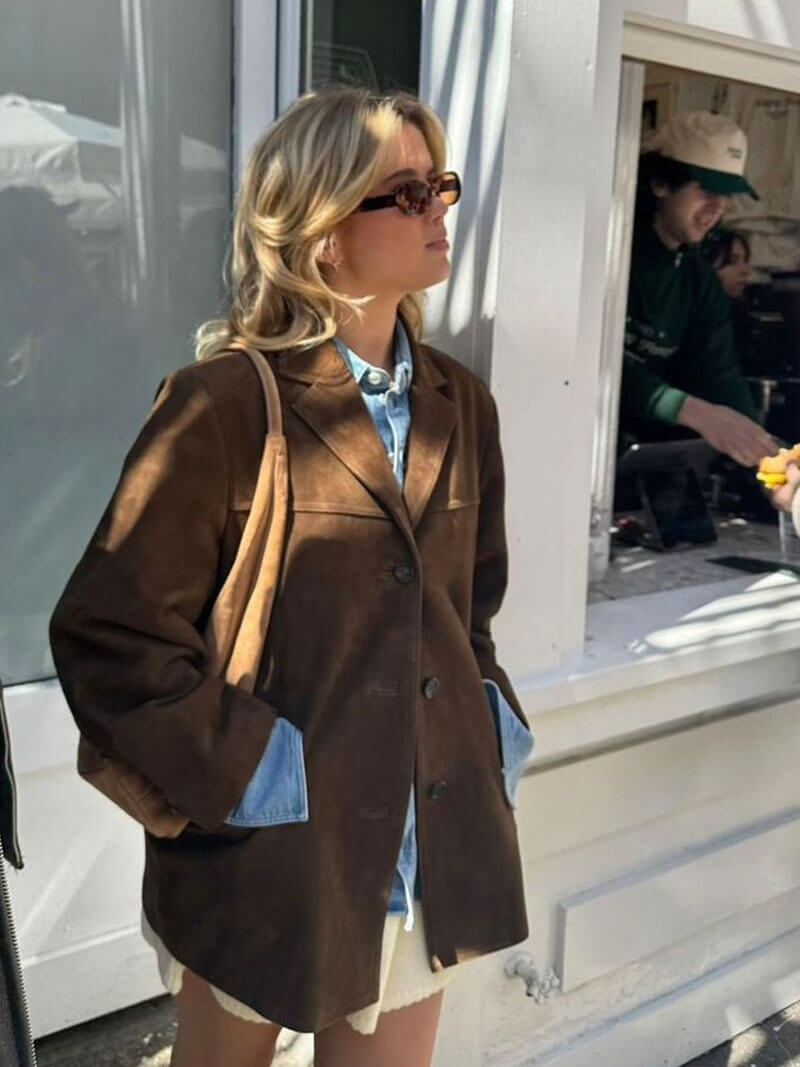 Bunda Matilda z umělého semiše