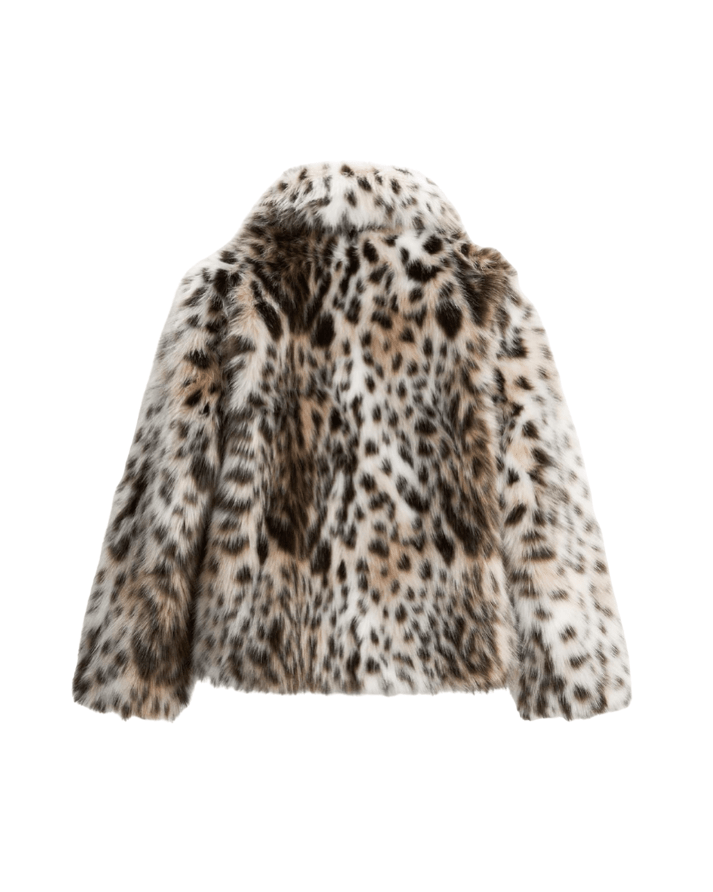 Nora Leopard kabát z umělé kožešiny