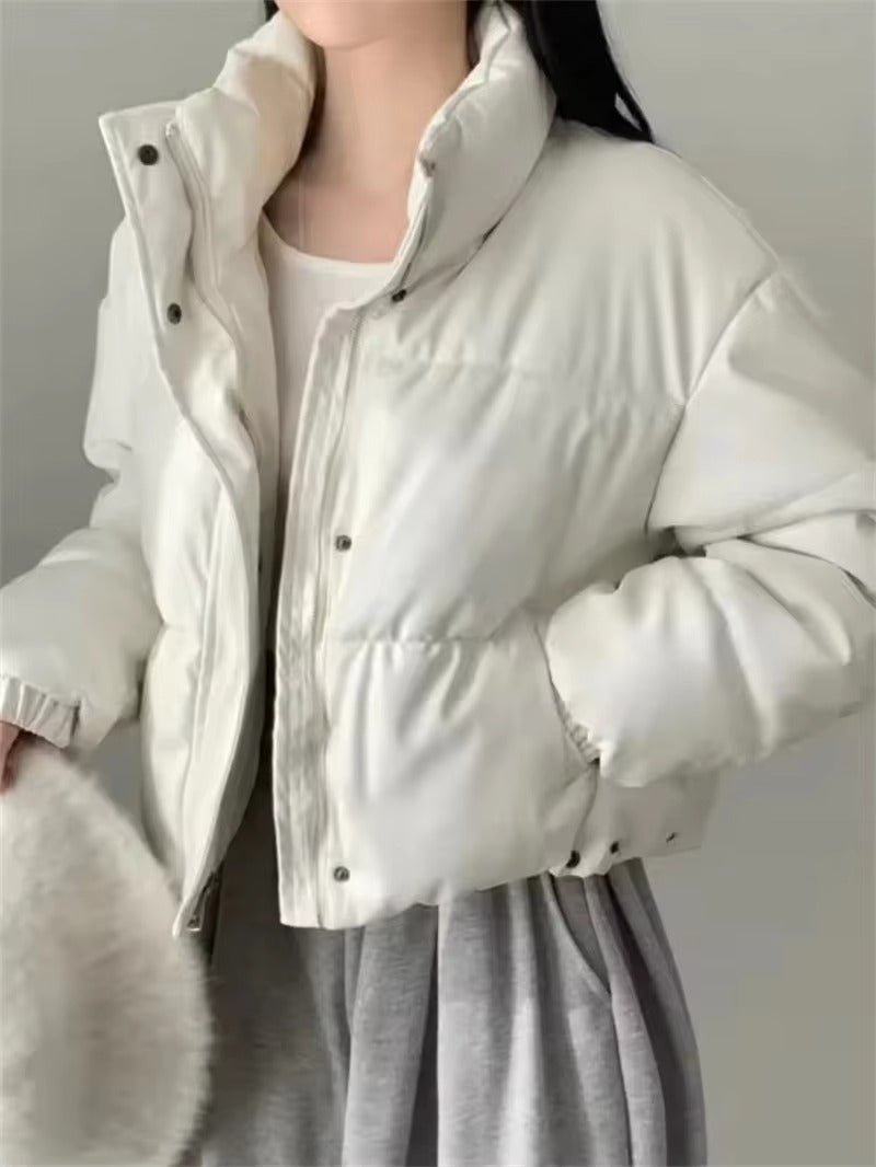 Prošívaná bunda Samantha z umělé kůže