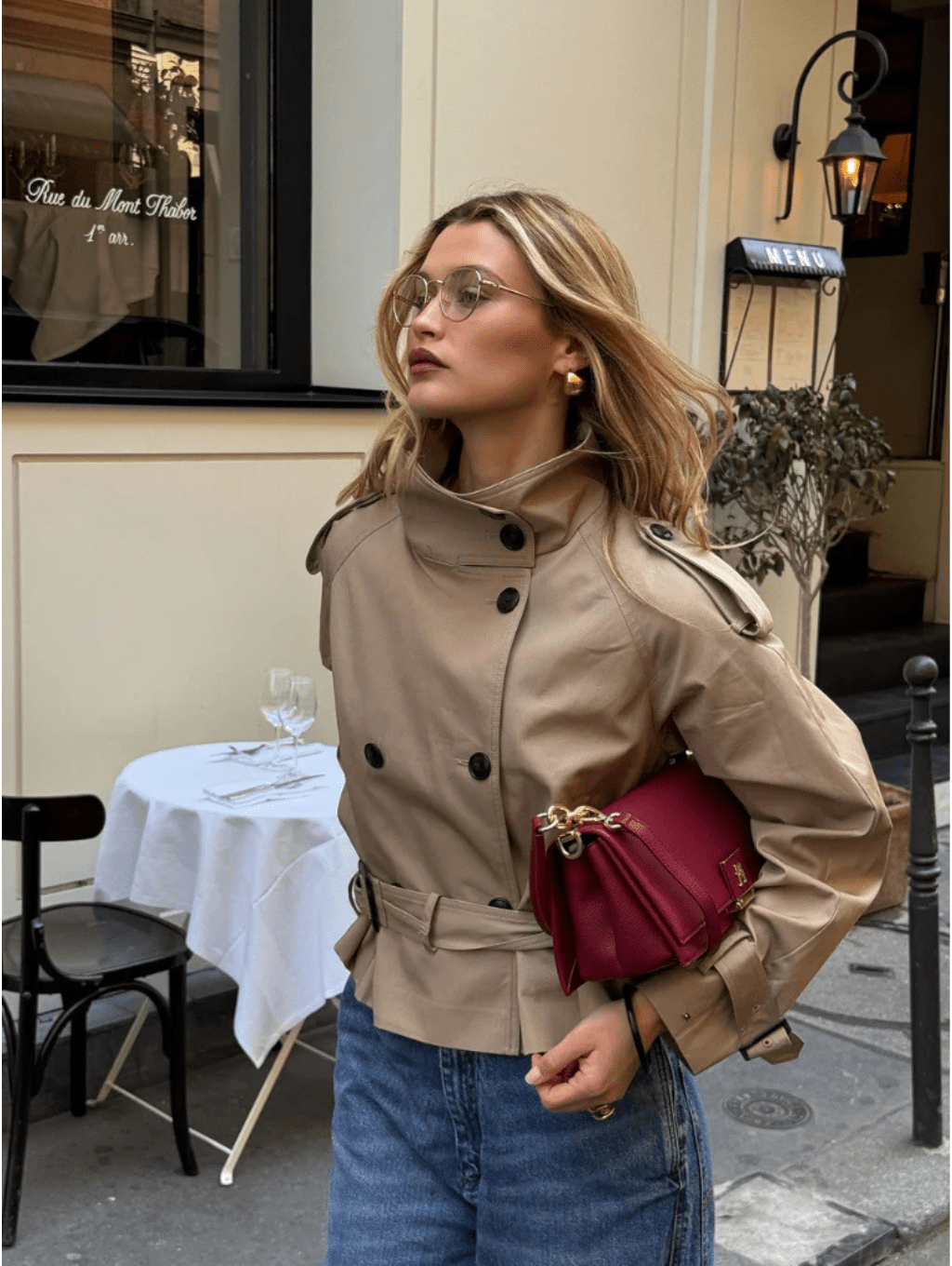 Sofie zkrácený trenčkot