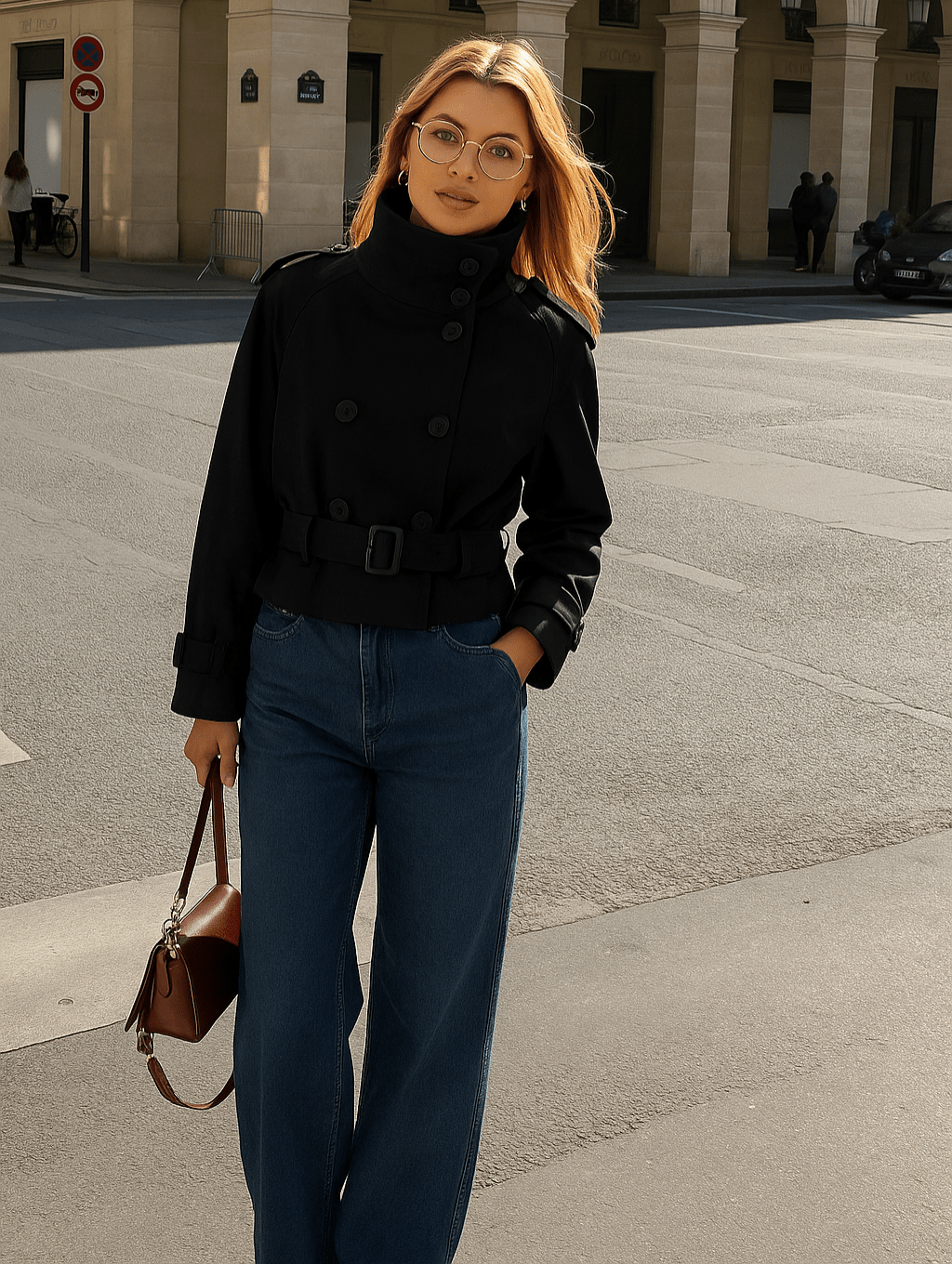 Sofie zkrácený trenčkot