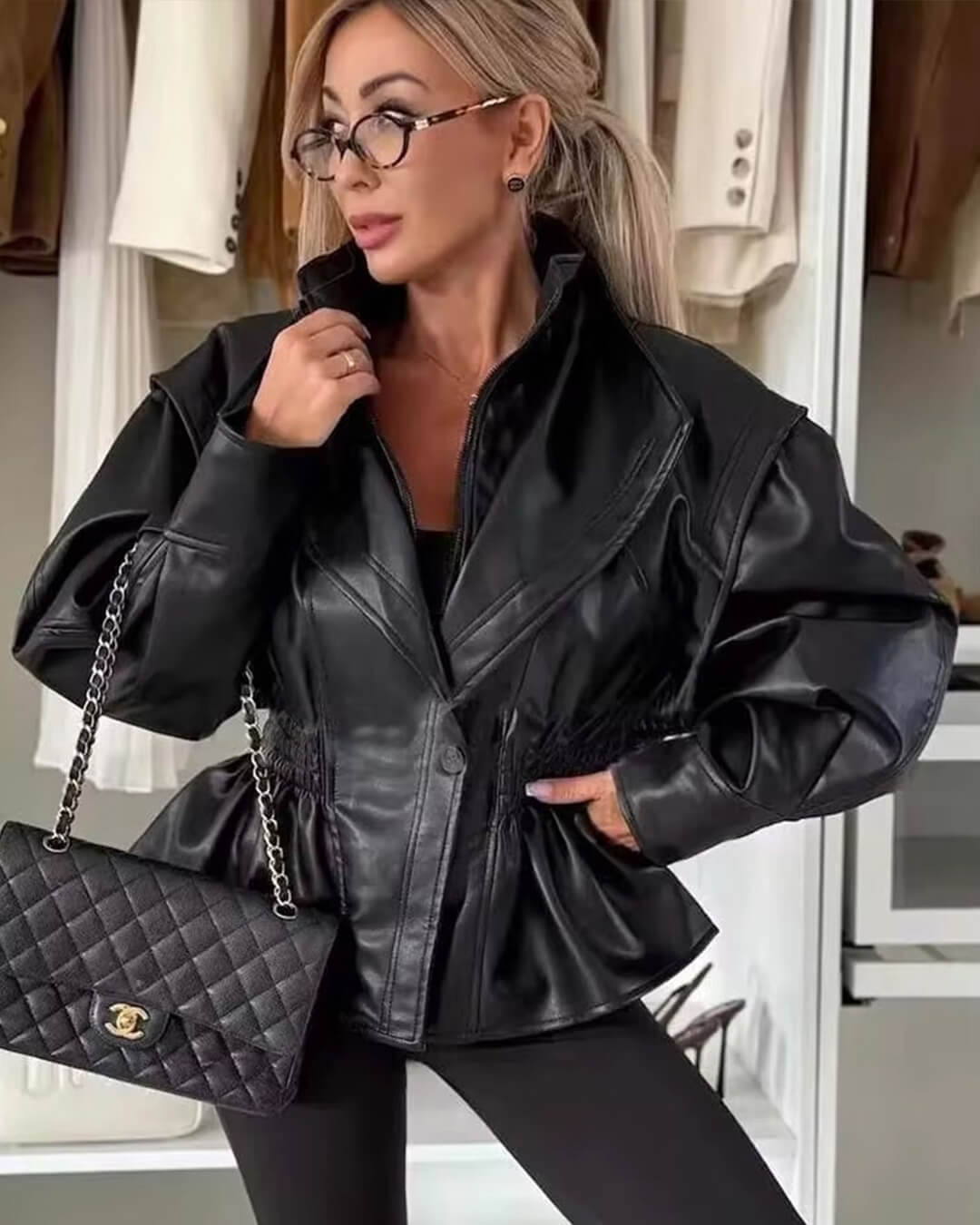 Kožená bunda Stephanie
