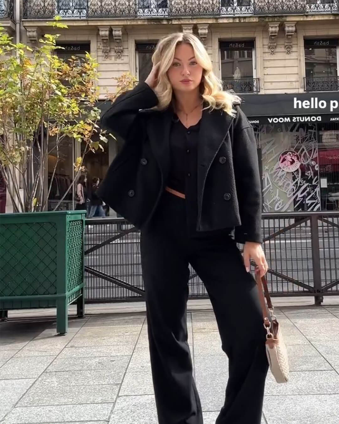 Krátký dvouřadový kabát Suzane