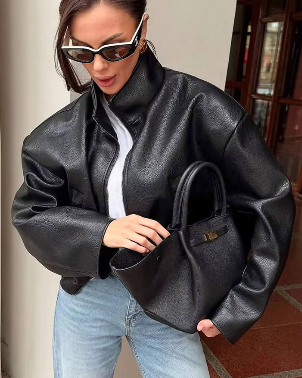 Zip zip kožená bunda