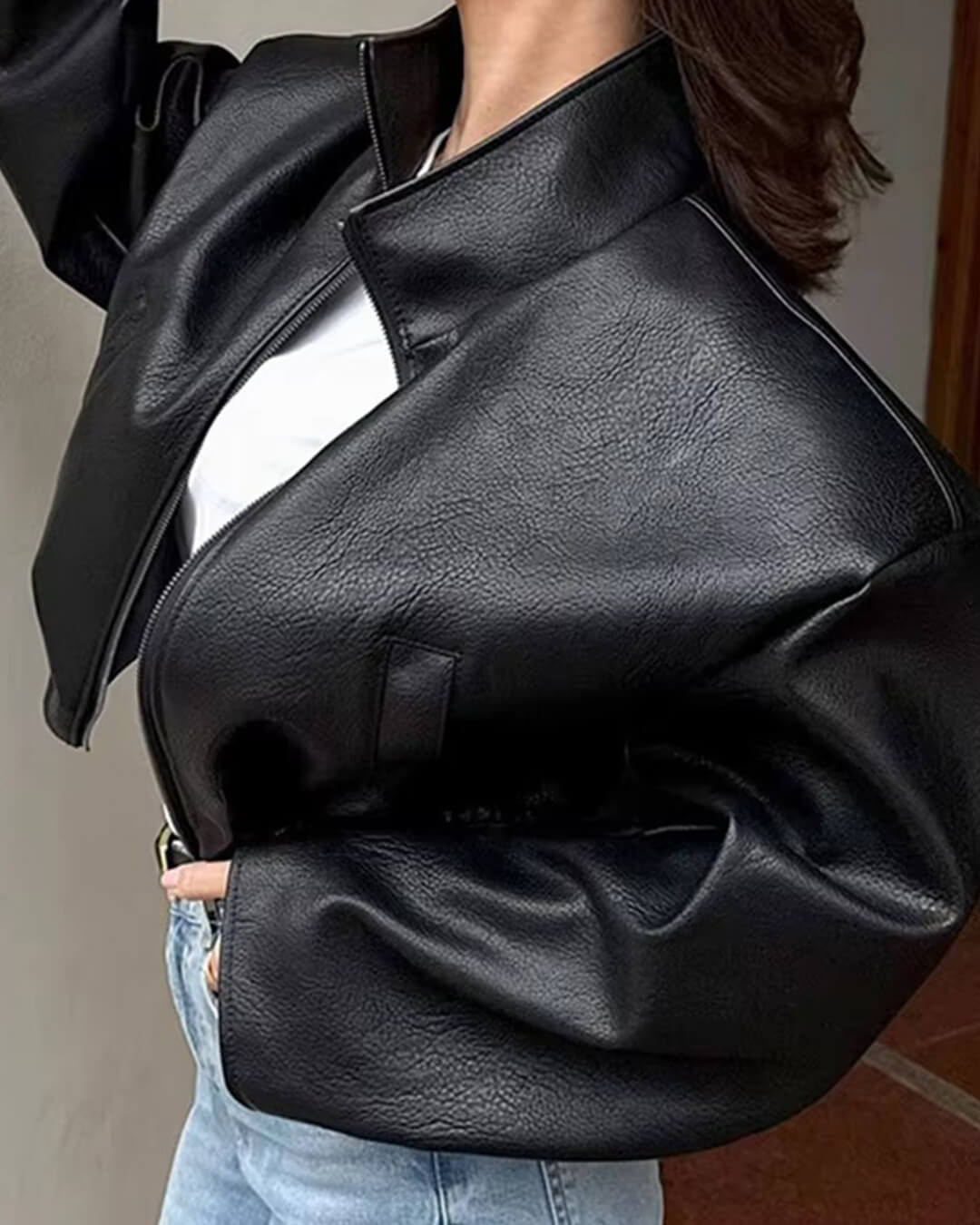 Zip zip kožená bunda