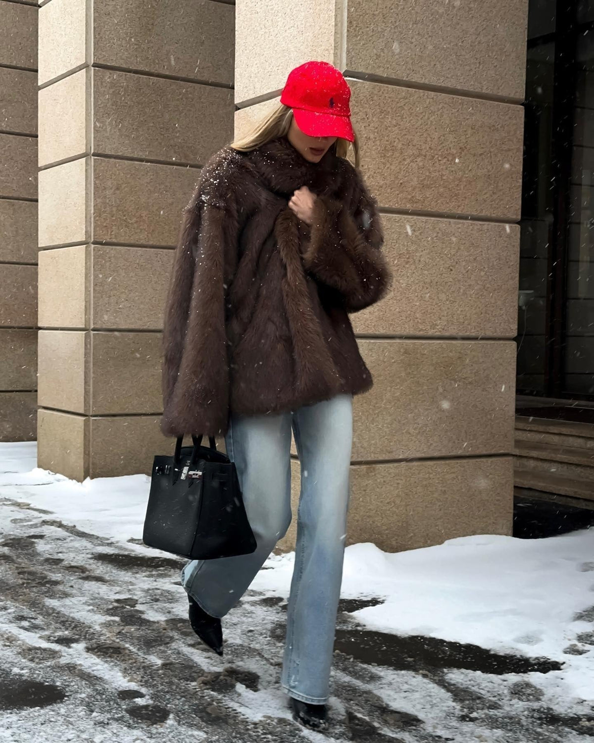 Tilda kabát z umělé kožešiny