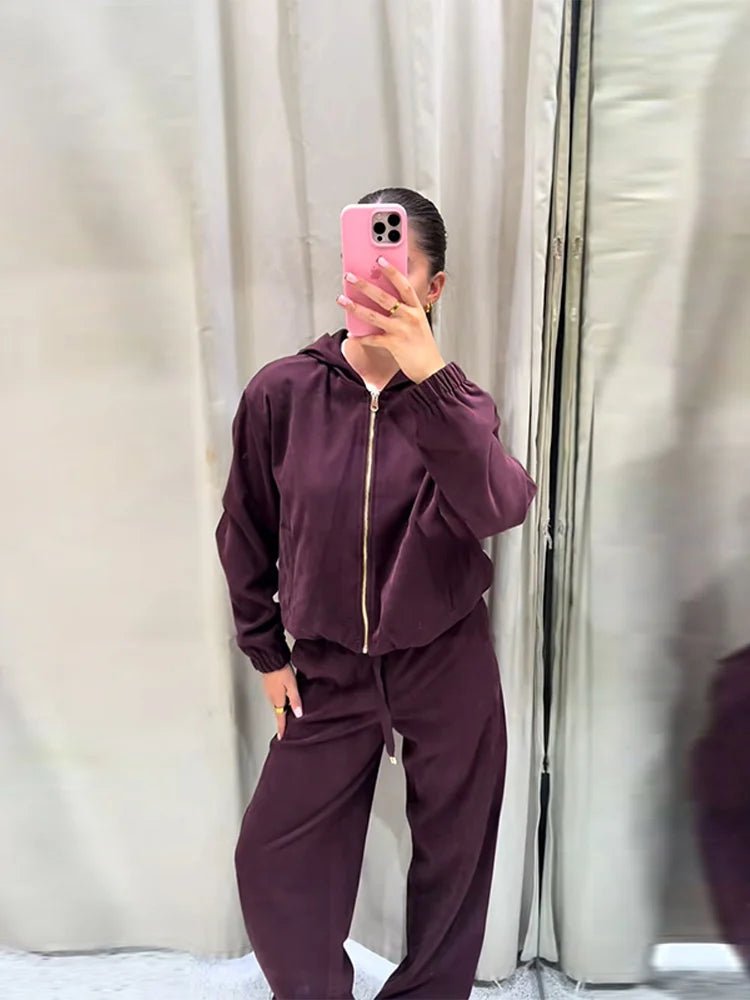 Amirah tepláková souprava s kapucí