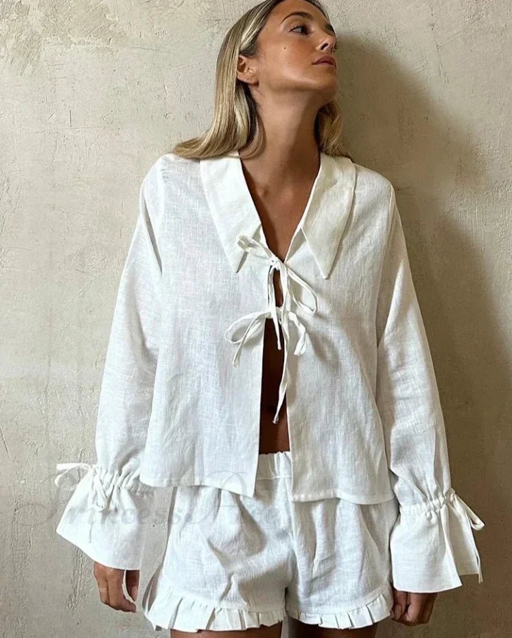 Adina Stylový bavlněný dvoudílný set
