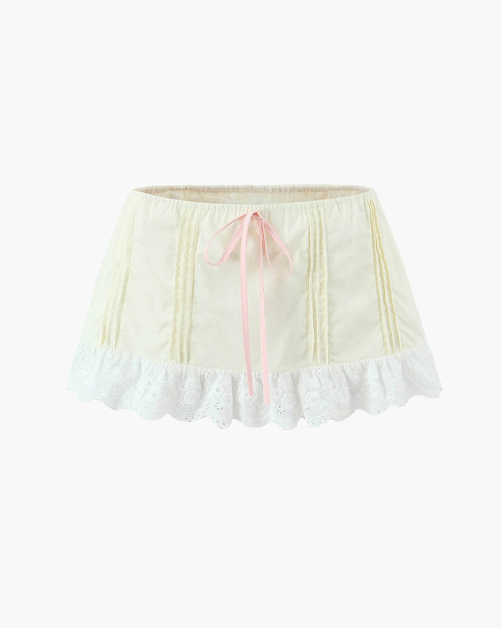 Klarissa set: mini sukně s krajkovým lemem
