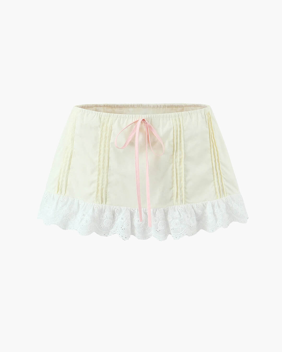 Klarissa set: mini sukně s krajkovým lemem