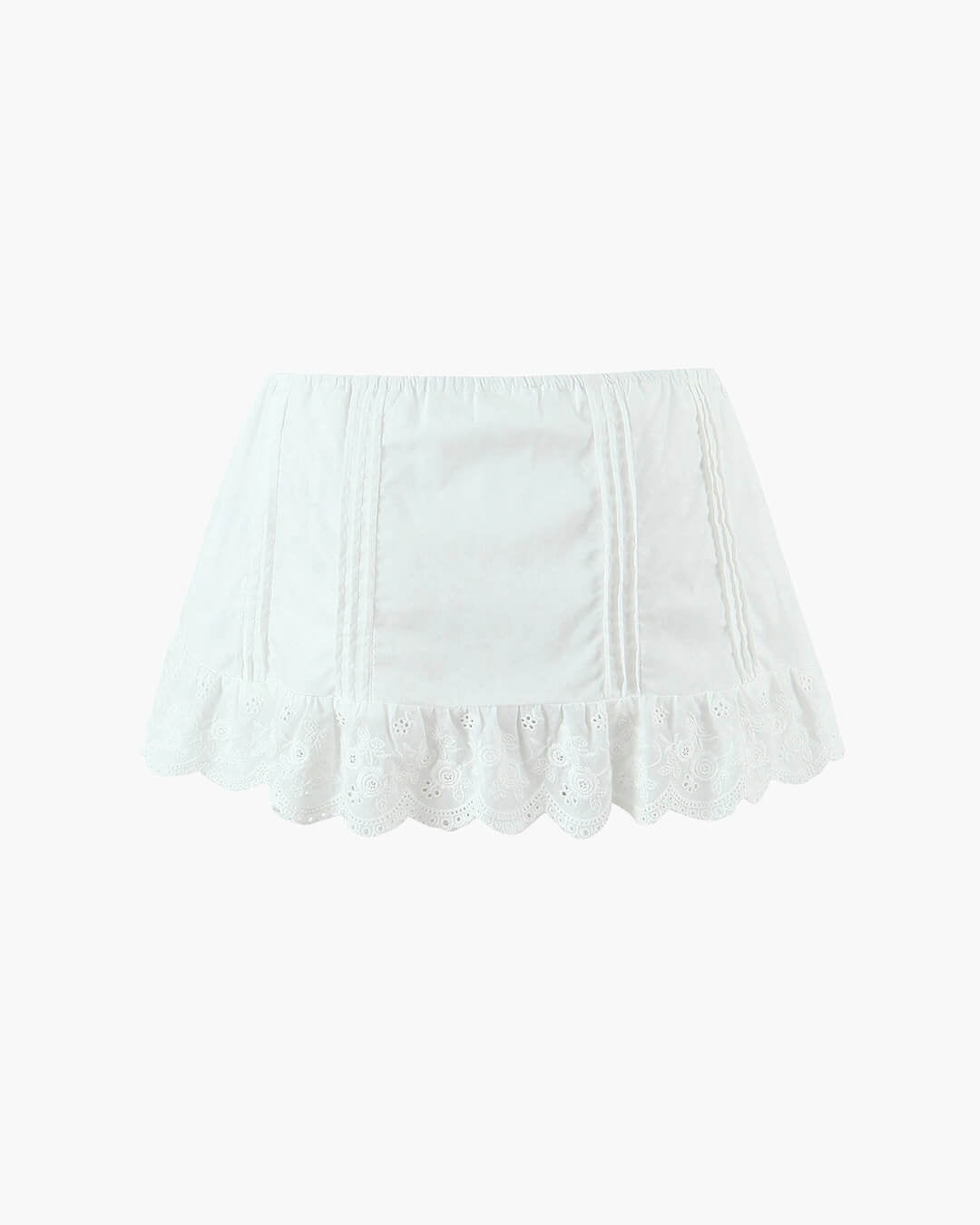 Klarissa set: mini sukně s krajkovým lemem