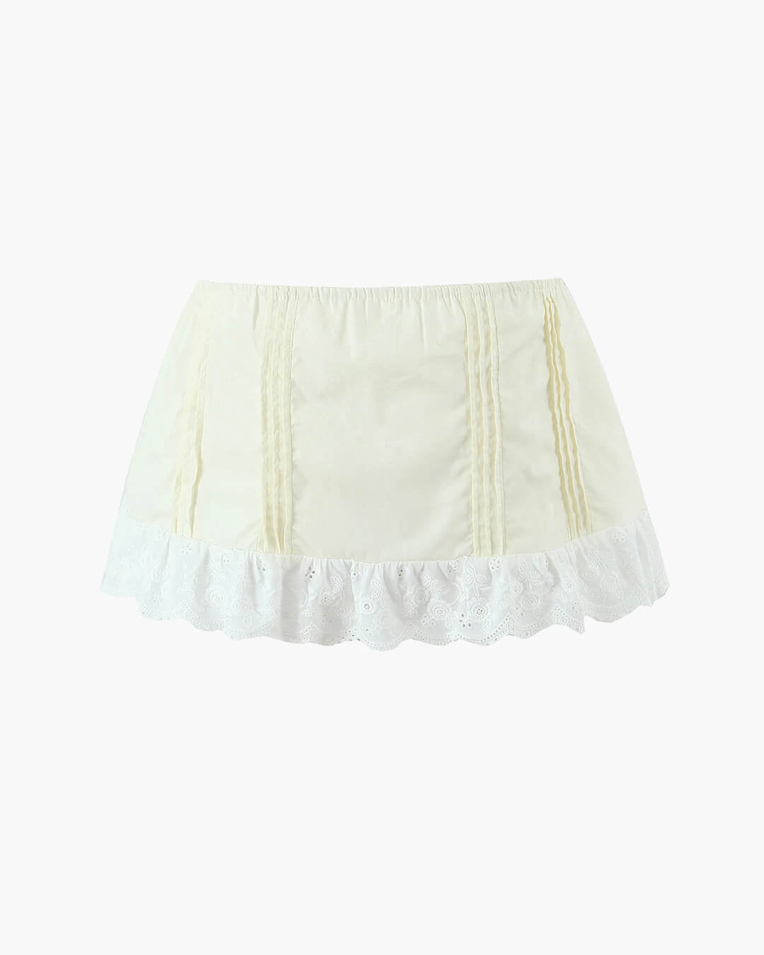 Klarissa set: mini sukně s krajkovým lemem