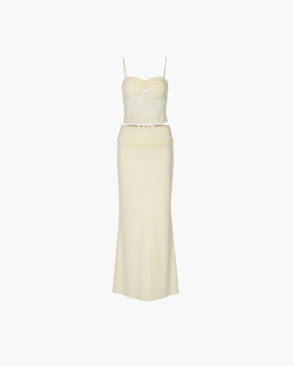 Leanna krajkový maxi sukně set