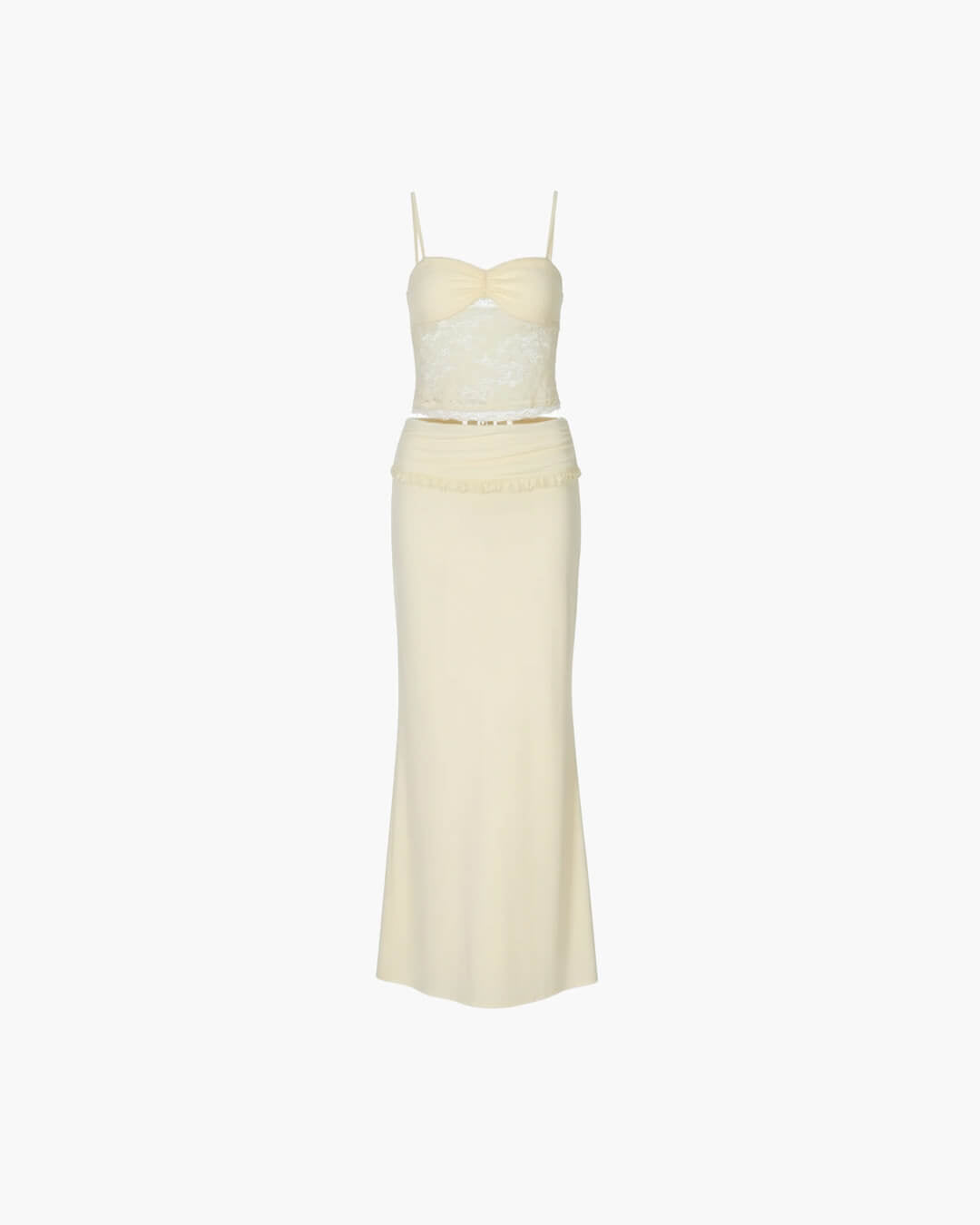Leanna krajkový maxi sukně set