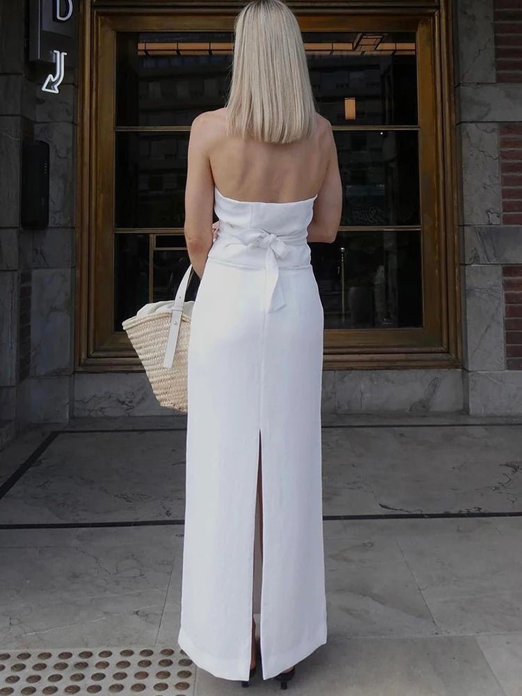 Lianna halter maxi sukně set