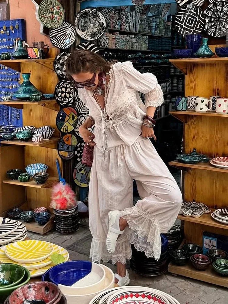 Sophia krajkový lucernový overal