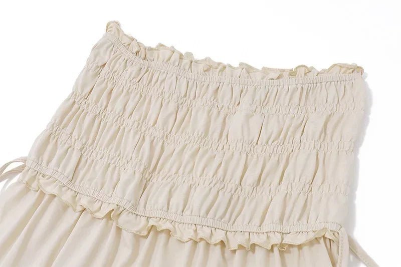 Zendaya set: volánkový crop top a maxi sukně