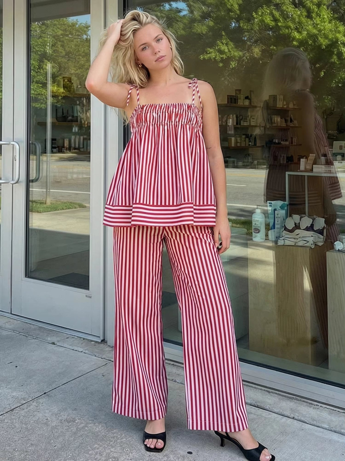 Jasmin pruhované pyžamo (sada)
