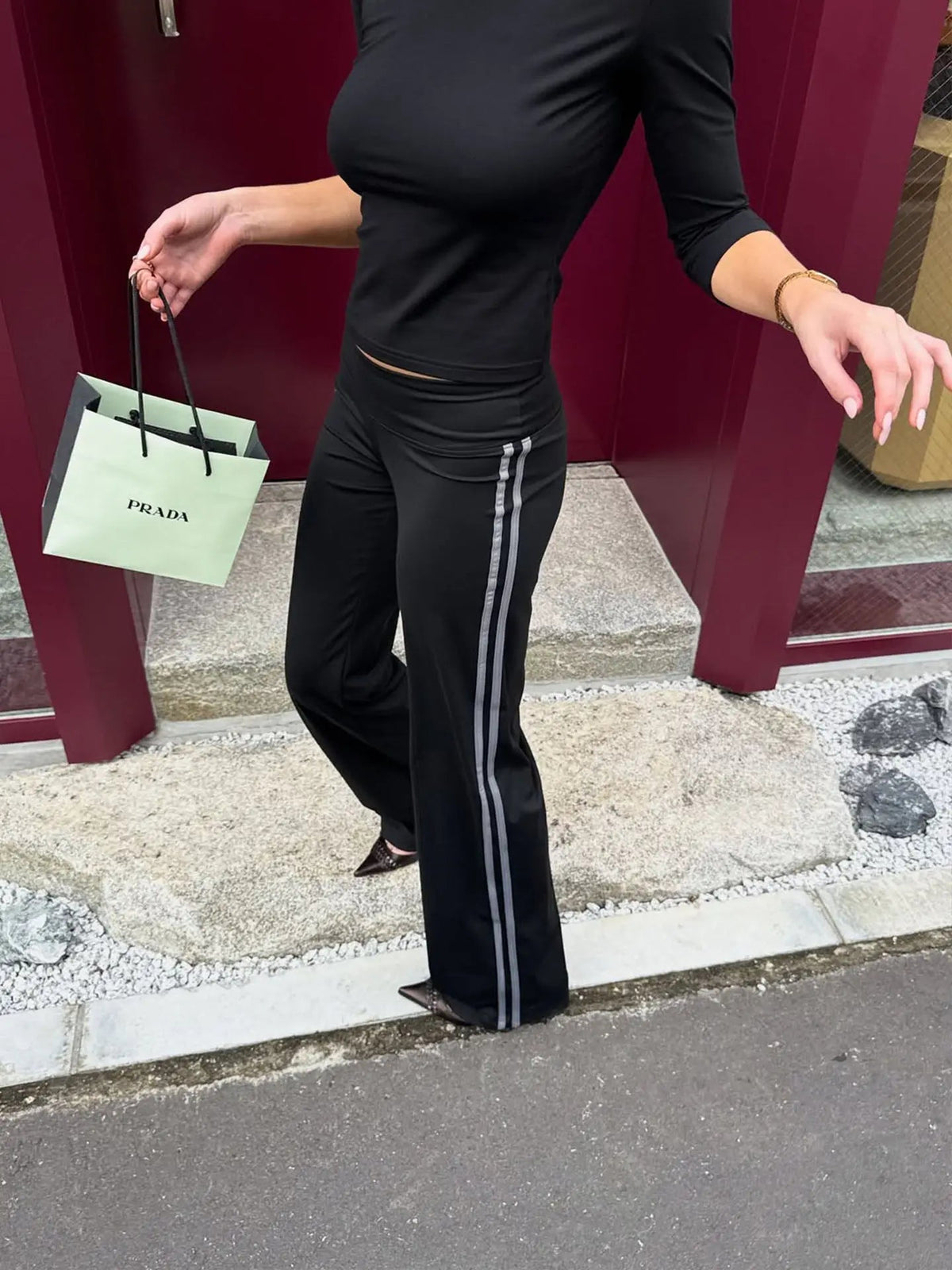 Charis nízké pasové rozšířené yogapants