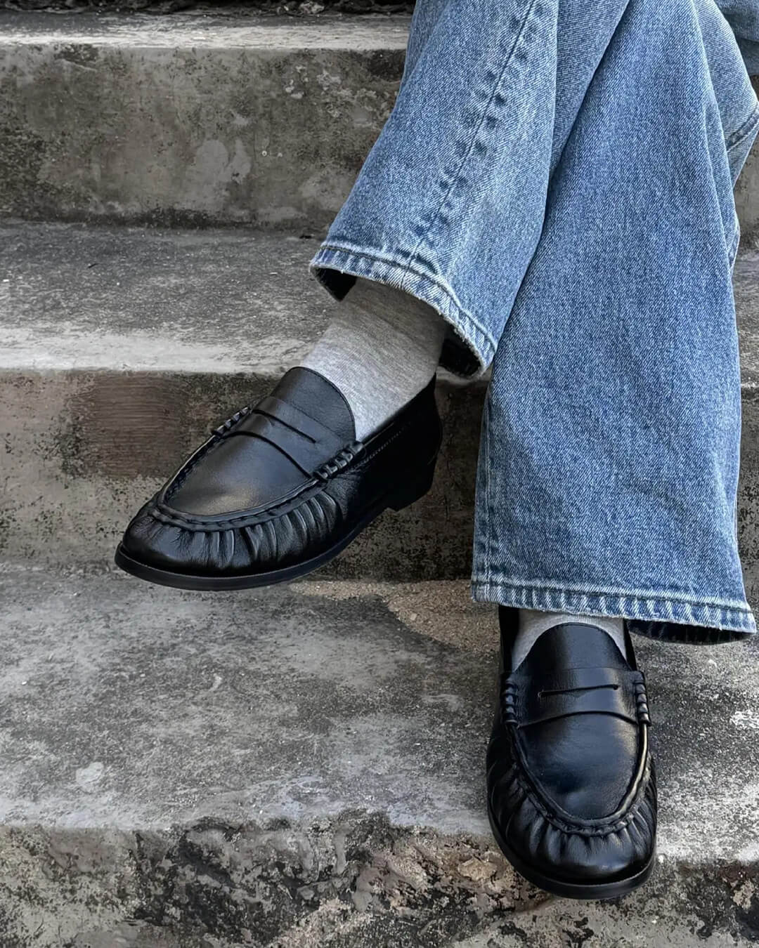 Fiona slip-on mokasíny z umělé kůže