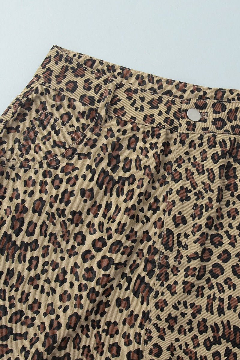Nicole šortky s leopardím vzorem