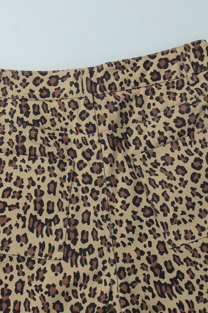 Nicole šortky s leopardím vzorem