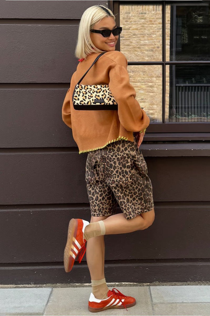 Nicole šortky s leopardím vzorem
