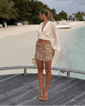 Bianca flitrová mini sukně s flitry