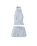 Briana pruhovaný mini sukně set