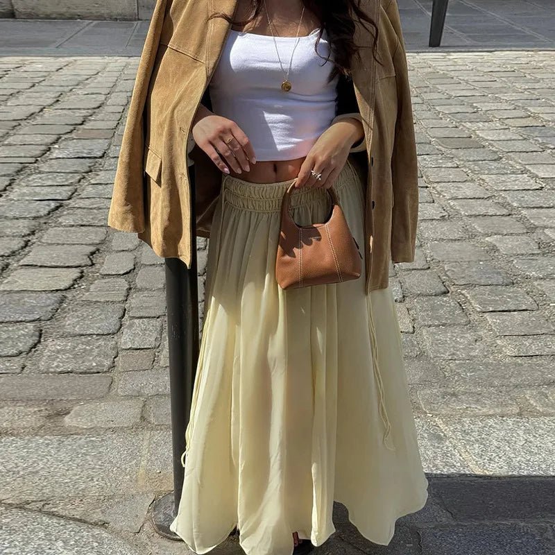 Iris áčková sukně se šněrováním krajky