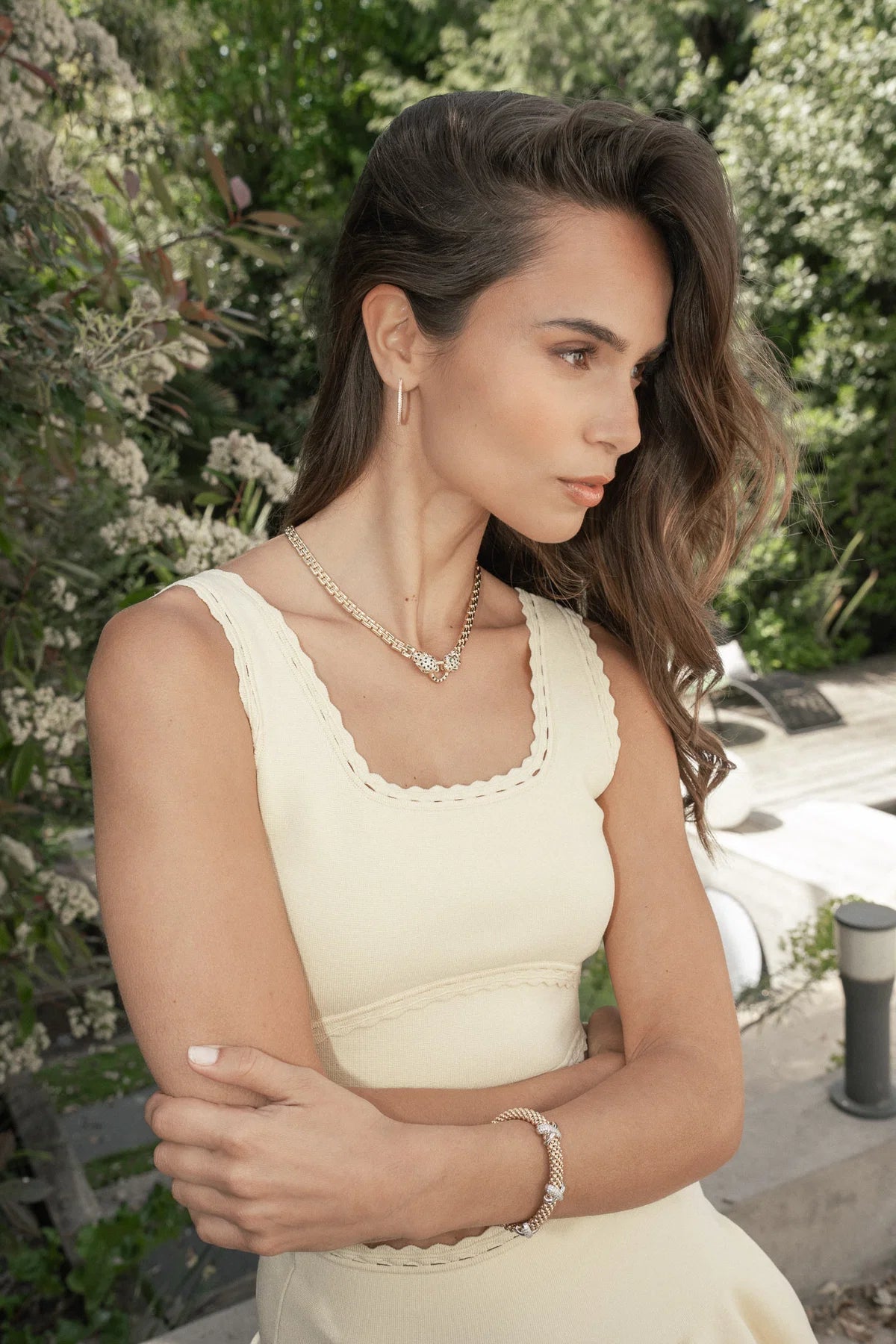 Ruth žebrovaný pletený sukně set