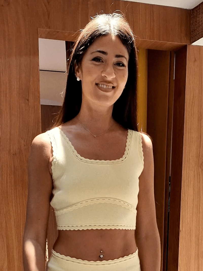 Ruth žebrovaný pletený sukně set
