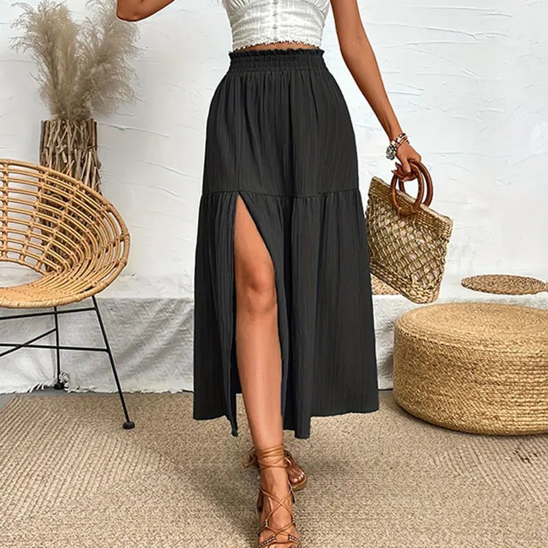 Maia Boho Midi Sukně s Volány