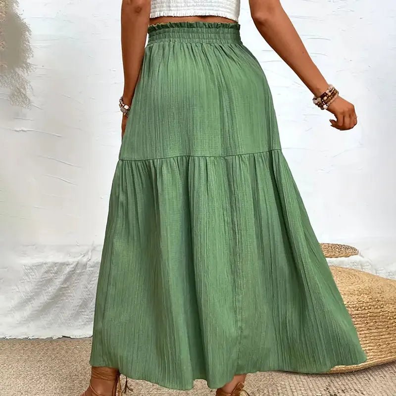 Maia Boho Midi Sukně s Volány