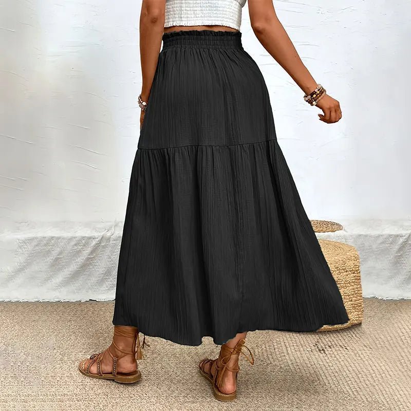 Maia Boho Midi Sukně s Volány