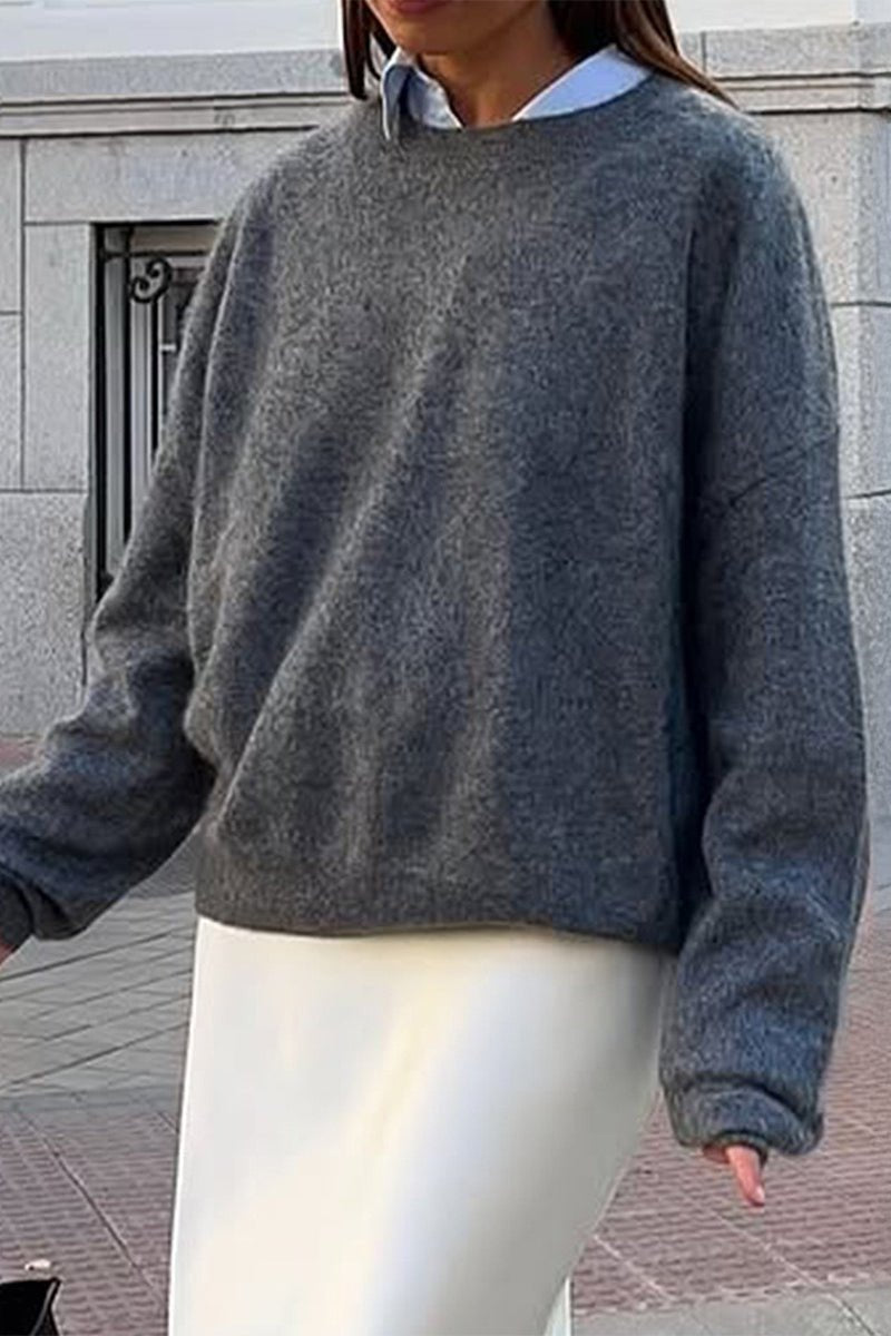 Angela Žebrovaný Pletený Svetr
