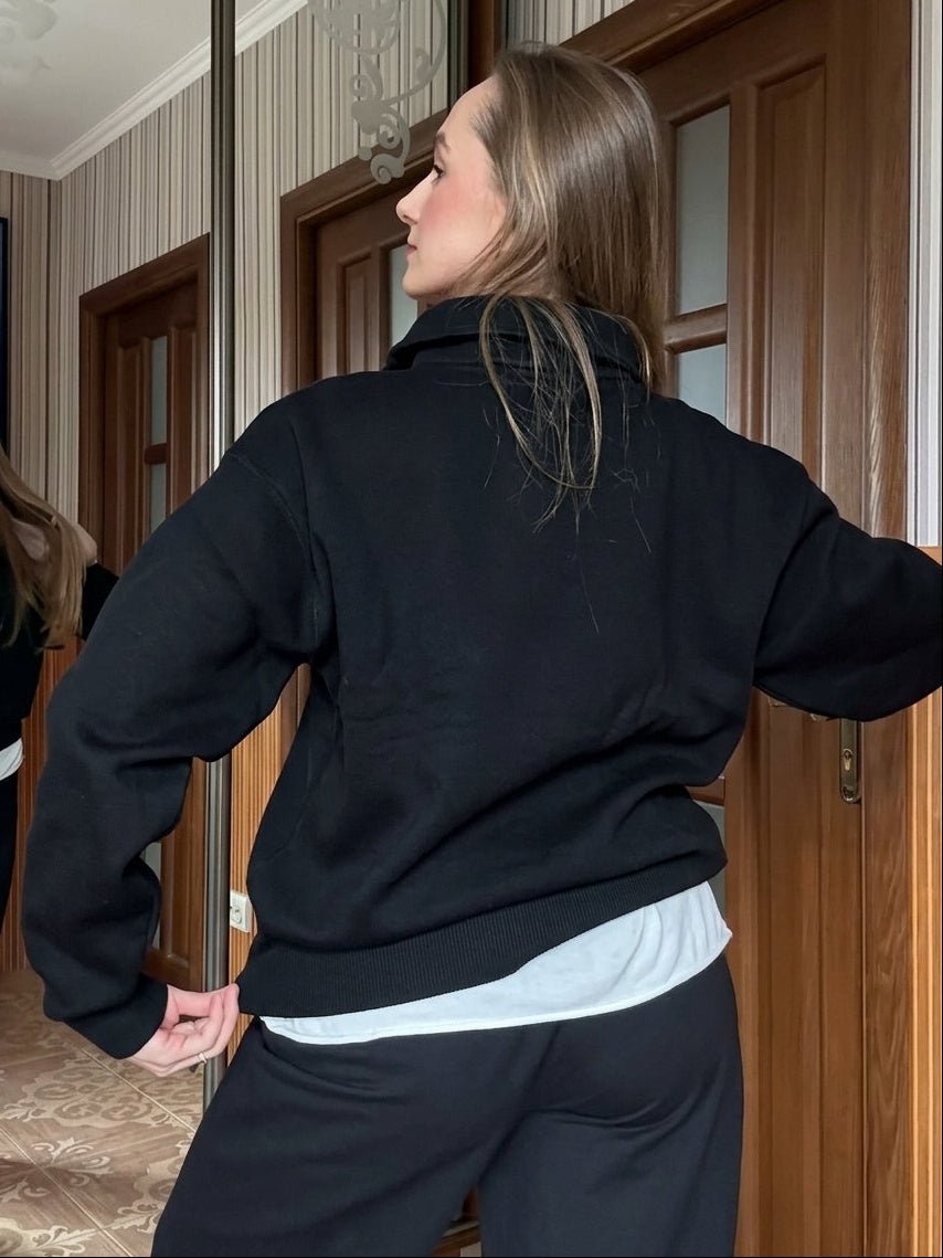 Teresa vlněný svetr s půlzipem