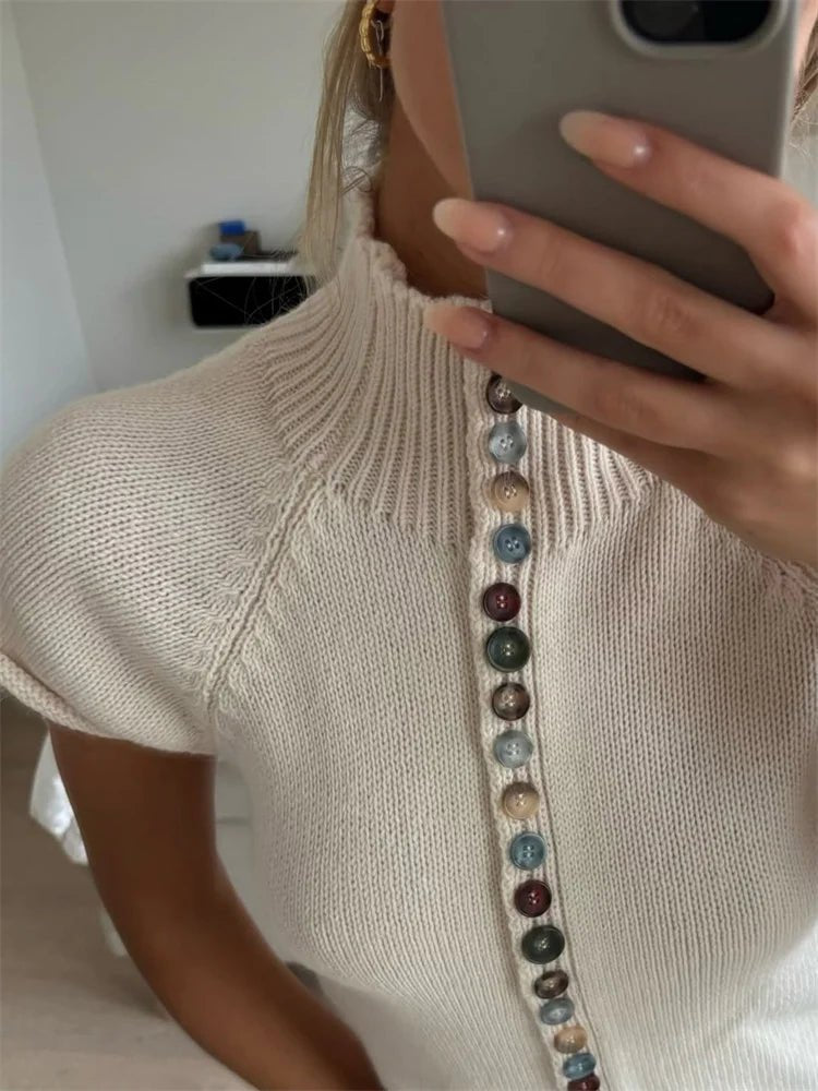 Nadia žebrovaný pletený kardigan top